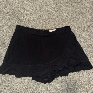 Altar'd State Charcoal Skort with Ruffle Detail